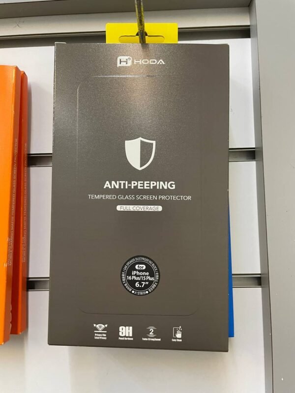 hoda IPHON 蘋果15/16plus  滿版防窺玻璃保護貼 保護膜 防刮