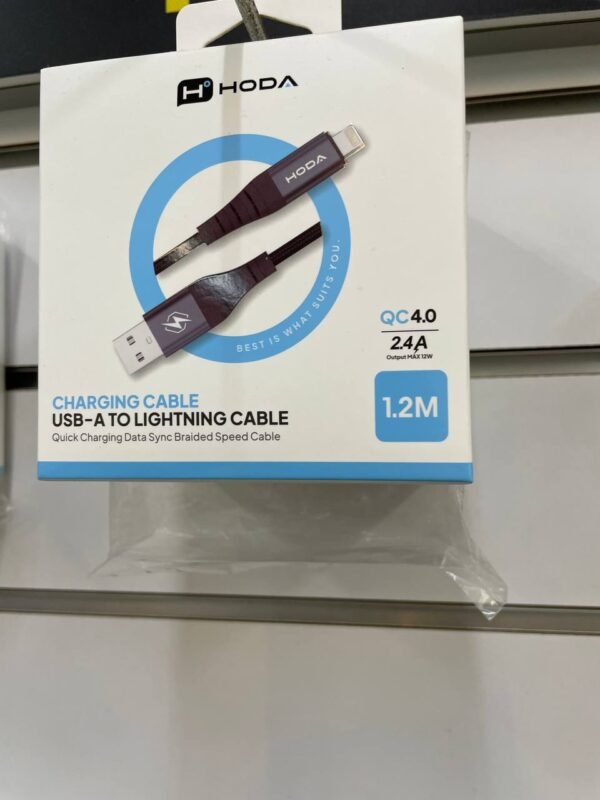 HODA 3A USB 2.0【USB-A to C】120cm 快速充電編織線材