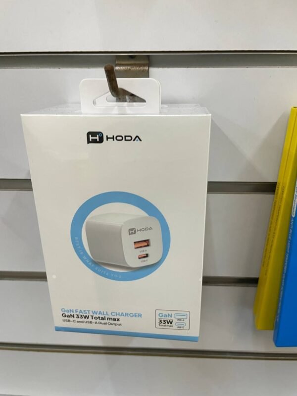 HODA 33W GaN氮化鎵智慧雙孔電源供應器 / 極速智能充電器